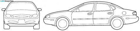 1997 Ford Taurus Sedan blueprint