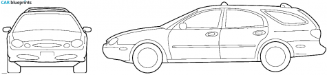 1997 Ford Taurus Station Wagon blueprint