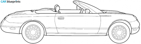 2003 Ford Thunderbird Cabriolet blueprint