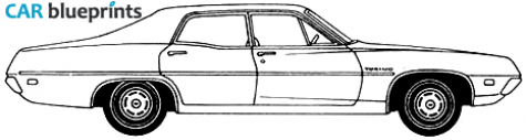 1970 Ford Torino Sedan blueprint