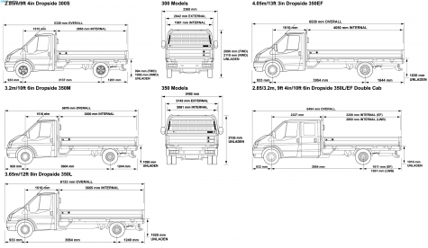 2008 Ford Transit 300-350 Truck blueprint