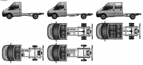 2008 Ford Transit Chassis Truck blueprint