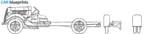 1937 Ford Cab Chassis Truck blueprint