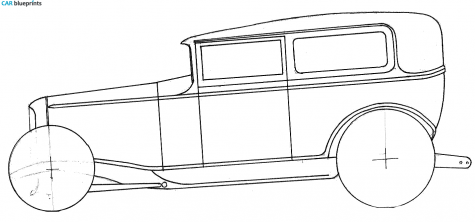 1931 Ford Tudor Sedan blueprint