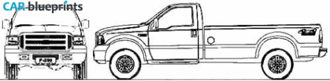 2011 Ford F-250 Single Cabine (Brazil) Pick-up blueprint