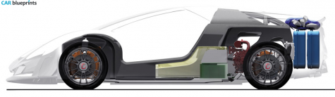 2009 Frazer-Nash Namir by Giugiaro Coupe blueprint