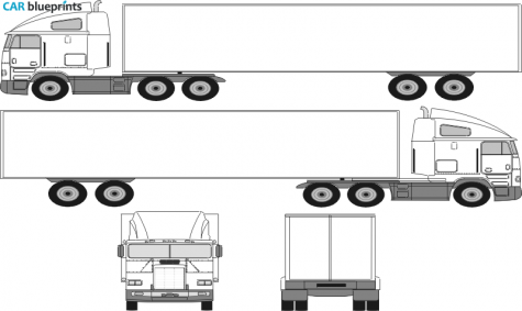 Freightliner Argosy Sedan blueprint