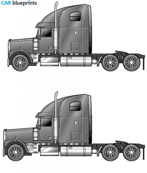 2005 Freightliner Classic XL Truck blueprint