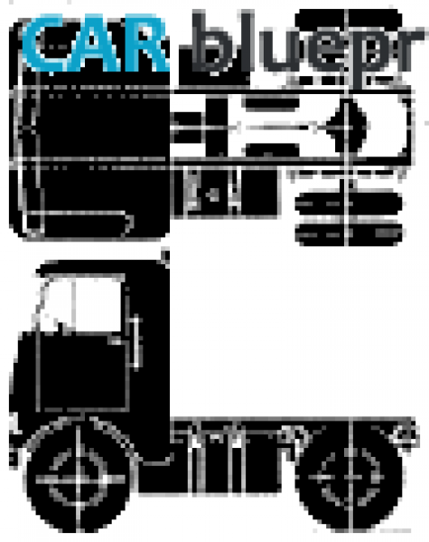 1963 Freightliner White WF6344T Truck blueprint