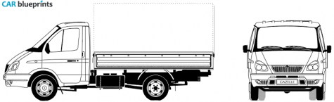 2006 GAZ 3302 Truck blueprint