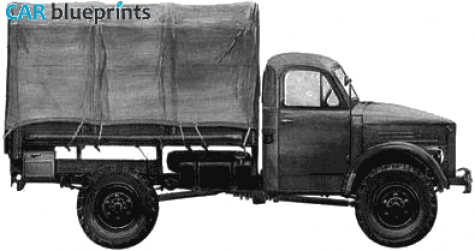 1947 GAZ 51 Truck blueprint