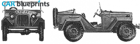 1943 GAZ 67 Cabriolet blueprint