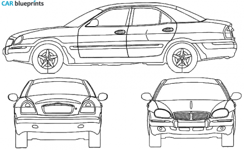 1998 GAZ Volga 3111 Sedan blueprint