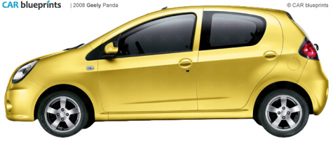 2008 Geely Panda Hatchback blueprint