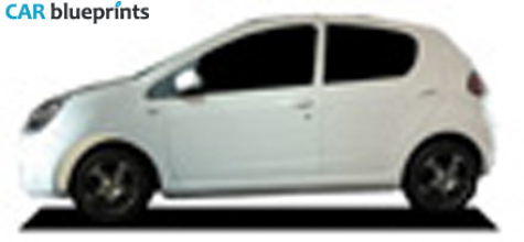 2008 Geely Panda Hatchback blueprint