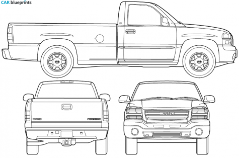 2006 GMC Sierra 1500 Pick-up blueprint