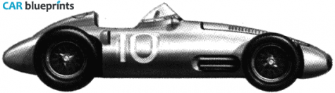 1955 Gordini 32 F1 GP OW blueprint