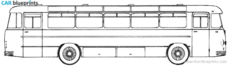 1961 Henschel Werke HS-160USL Bus blueprint