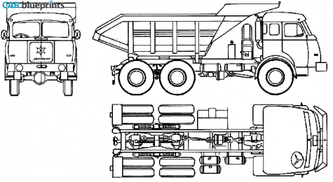 1958 Henschel Werke HS-34TAK Truck blueprint