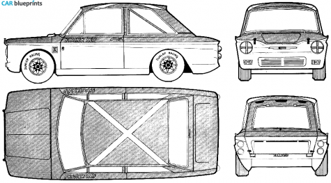 1967 Hillman Imp Sport Coupe blueprint