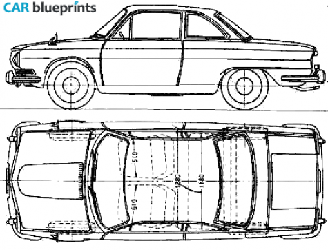 1964 Hino Contessa 1300 Coupe blueprint