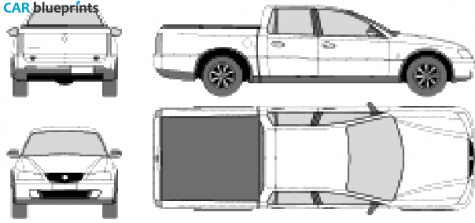 2006 Holden Crewman Pick-up blueprint