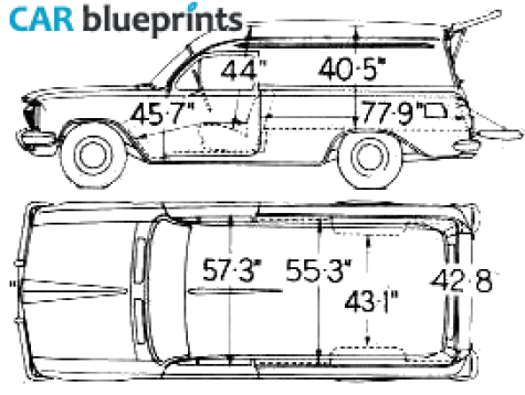 1963 Holden EJ Commercial Van blueprint