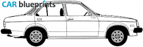 1979 Holden Gemini TE 4-door Sedan blueprint