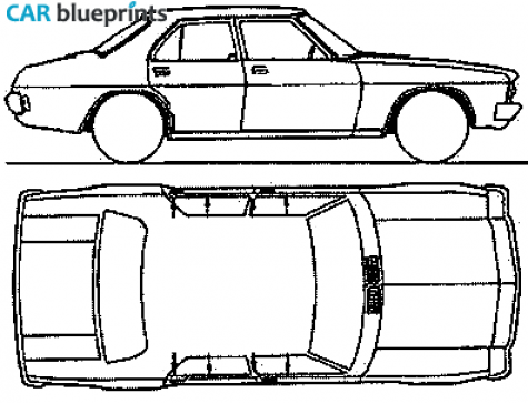 1971 Holden HQ Kingswood II Sedan blueprint