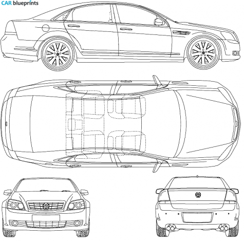 2006 Holden Statesman Sedan blueprint