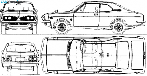 1970 Honda 1300 Coupe blueprint