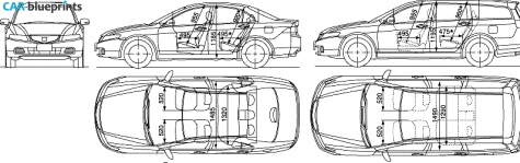 2005 Honda Accord Wagon blueprint