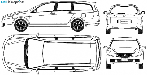2003 Honda Accord Wagon blueprint