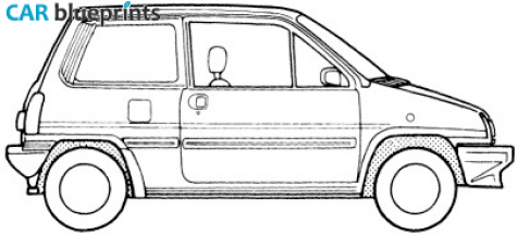 1981 Honda City Hatchback blueprint