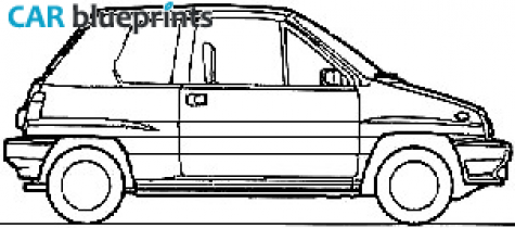 1981 Honda City Cabriolet blueprint