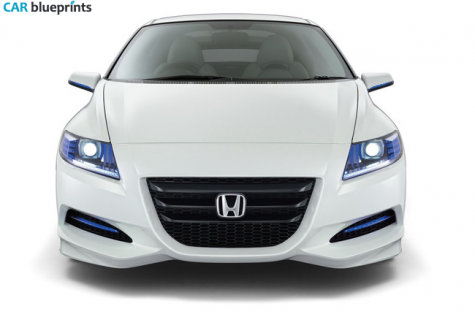 2009 Honda CR-Z Coupe blueprint