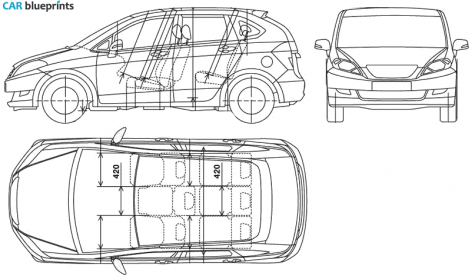 2005 Honda Edix Hatchback blueprint