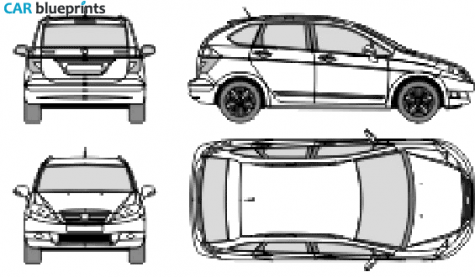 2005 Honda FR-V Hatchback blueprint
