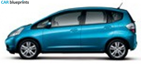 2009 Honda Jazz Hatchback blueprint