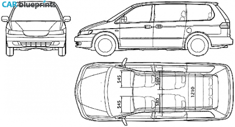 1995 Honda Lagreat Minivan blueprint