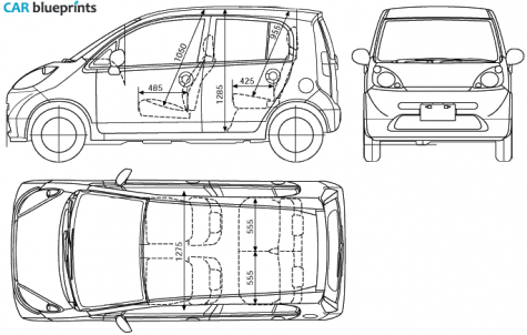 2005 Honda Life Hatchback blueprint