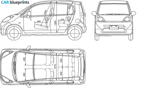 2006 Honda Life Hatchback blueprint