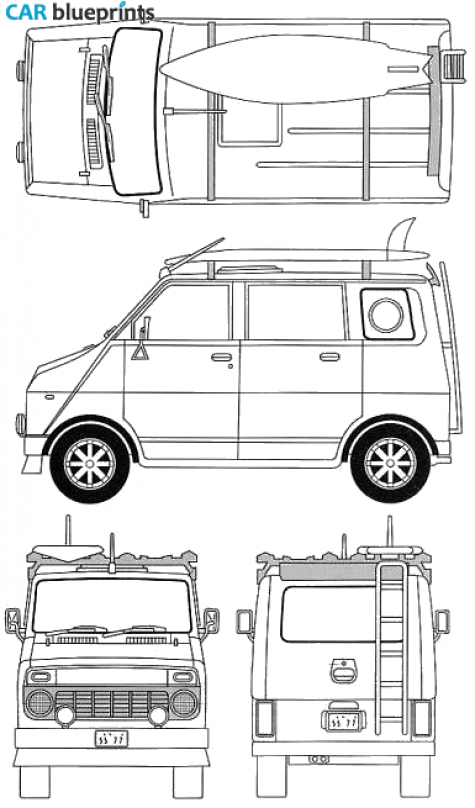 1971 Honda Life Step Microvan blueprint