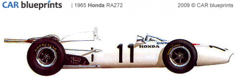 1965 Honda RA272 F1 OW blueprint