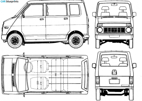 1971 Honda Stepvan Microvan blueprint