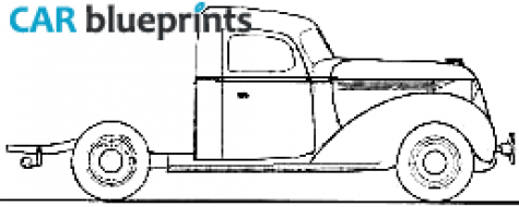 1937 Hudson Cab Chassis Truck blueprint