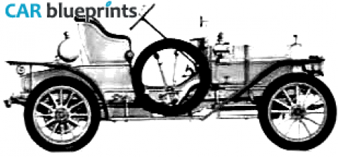 1909 Humber  Cabriolet blueprint