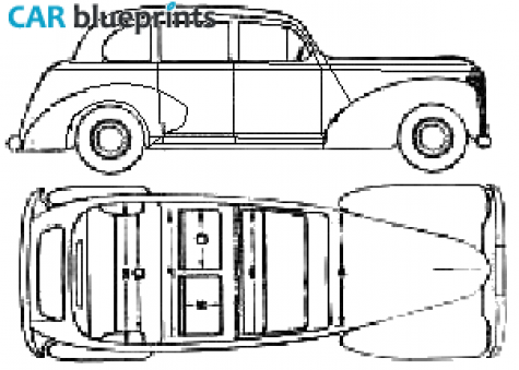 1950 Humber Pullman Limousine blueprint