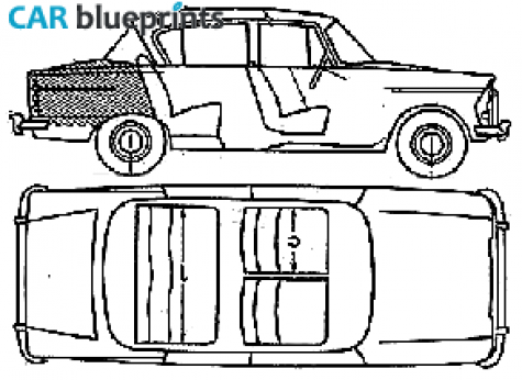 1963 Humber Sceptre Sedan blueprint