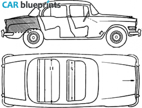 1959 Humber Super Snipe Sedan blueprint